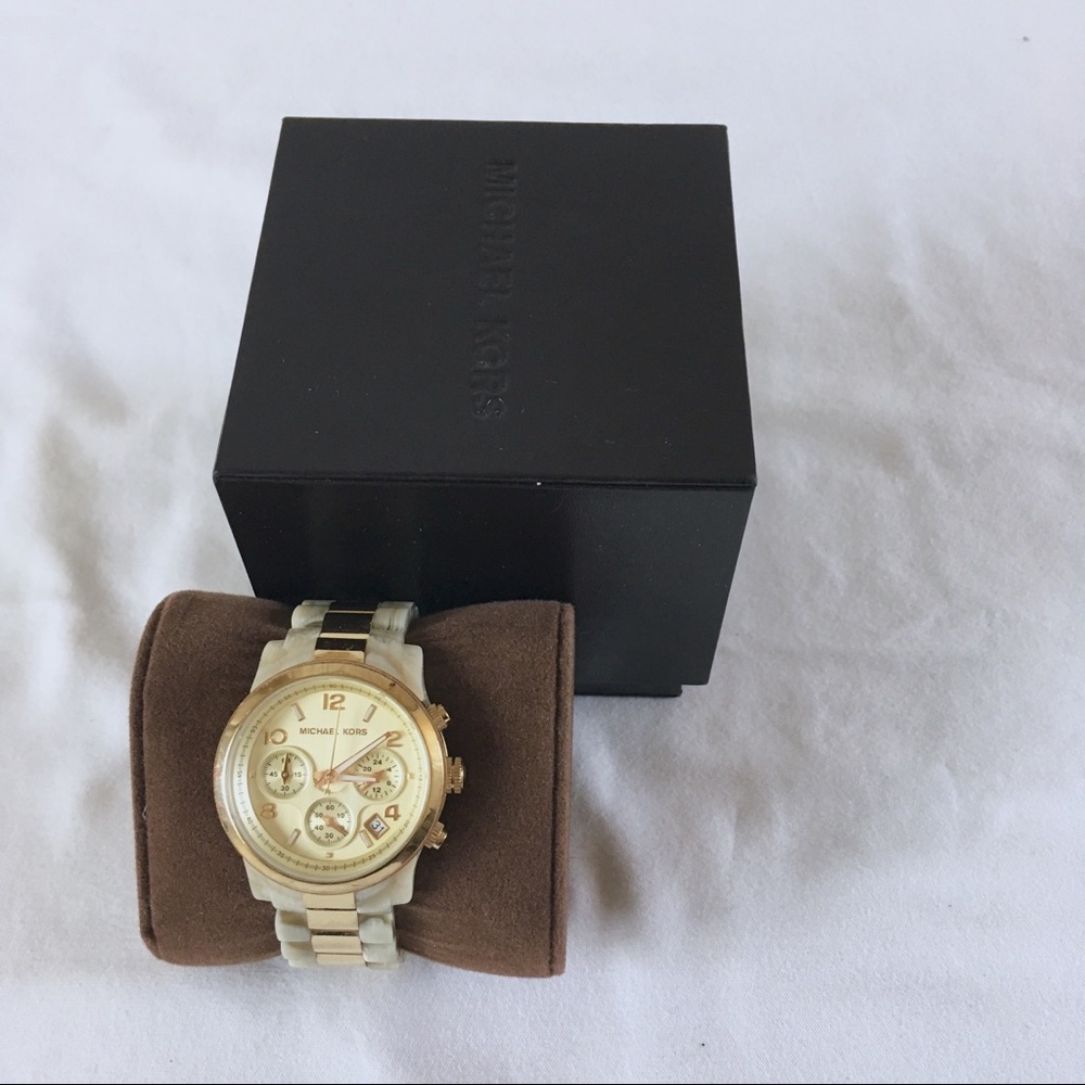 Michael Kors Gold Horn Watch